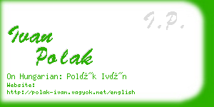 ivan polak business card